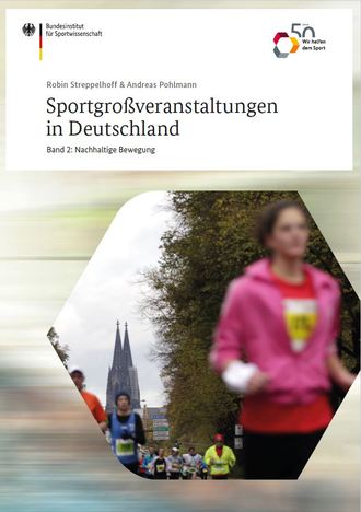 Das Bild zeigt das Cover der Publikation Sportgroßveranstaltungen in Deutschland Band 2